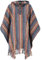 GURU SHOP Poncho Hippie Chic, Ethno Poncho, Andenponcho - Blau/gelb, Herren/Damen, Baumwolle
