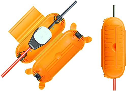 Brennenstuhl Safe-Box Big IP44 / Schutzbox für Verlängerungskabel (Safe-Box gelb | 6er Packung)