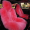 Plüsch Autositzbezug, Künstliche Lammfell Auto Sitzauflage,Winter Wolle Vorne Einzigen Sitzkissen,Autositzkissen Abdeckung Auto Sitzbezug 1 Stück (Pink)