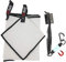 59Golf Reinigungssatz: Golf Schlägerbürste + Golfschläger Handtuch + Golfball Handtuch + Magnetclip (Weiße Handtücher)