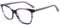 Vintage Quadrat Brillen Acetat Rahmen Ohne Sehstärke Brillen Retro Klare Linse Gläser für Damen (PRUPLE)