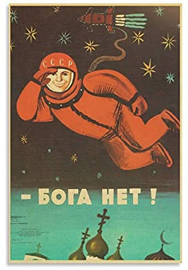 GNKIO Yuri Gagarin Poster Anime Comic Art 4k Hd Poster Dekorative Malerei Leinwand Wandkunst Wohnzimmer Poster Schlafzimmer Malerei 12x18inch(30x45cm)