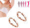 Fencelly 2 Stück Lymphdrainage Magnetring, verstellbarer Öffnungsring Gewichtsverlust Schlankheits-Magnetring Männer und Frauen