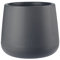 VERDENIA Agate 23652 - Vaso da fiori leggero, design decorativo per piante, per interni ed esterni, in plastica, rotondo, in diversi colori, 17 cm, grigio