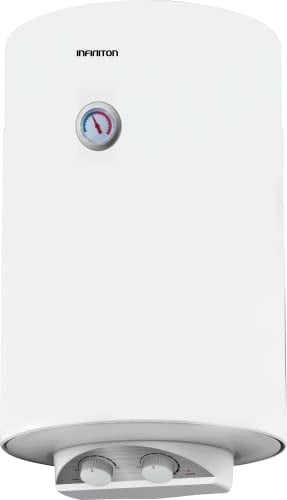 INFINITON CAS-A80 – Termo eléctrico, Blanco, 80 Litros, 2000W, instalación horizontal o vertical, 30-75°C, Resistencias envainadas, Clase C