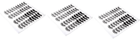 minkissy 60 Paar Künstliche Falsche Wimpern Fans Volumen Falsche Wimpern Mädchen Kosmetik Falsche Wimpern Flauschige Kunstwimpern Handgemachte Falsche Wimpern 3d-volumen 5d Augen