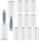 Vexillic Fusselroller, 12 Rollen Fusselrolle Ohne Abroller 60 Blatt Fusselrolle Kleidung mit 2 Abroller 2 Staubschutzhülle Lint Roller für Kleidung Haare Katzenhaare Hundehaare