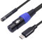SZLliyxs 10 FT USB C to XLR Female Microphone Adapter, USB C to 3.5mm Headphone Cable for Smartphone, Tablet, Laptop