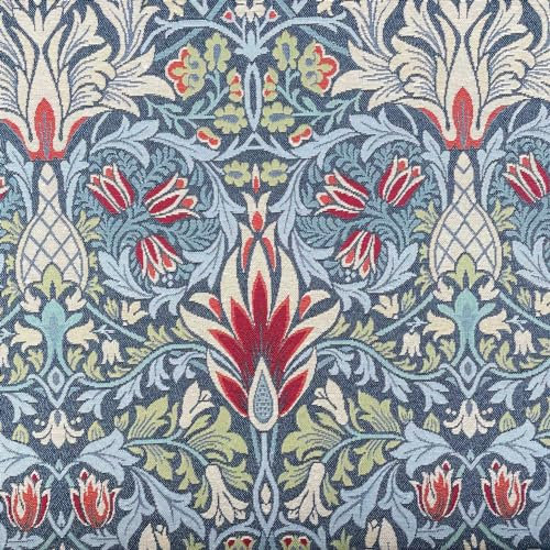 William Morris Designer-Tapisserie, Blumenmuster, Vintage-Look, Polstermöbel, Kissen, Bastelprojekte, Einschränkung, Heimstoff, 140 cm breit (Meterware, Schlangenkopf)