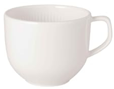 Villeroy & Boch - Tasse à café Afina en porcelaine premium, tasse pour café et thé, Fabriquée en Allemagne, compatible lave-vaisselle et micro-ondes, empilable, blanche