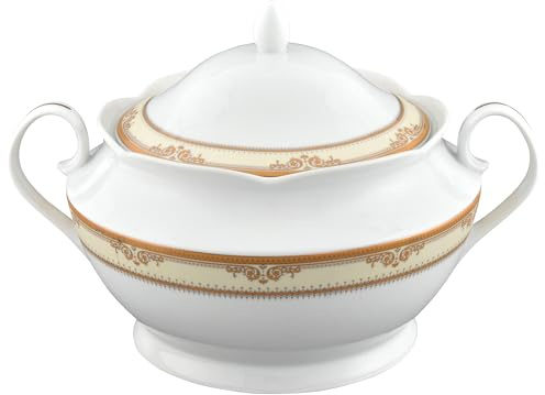 Lorren Home Trends Porcelain Souptureen w/Lid Isabella