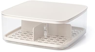 Dpb Amuse Plus, caja de queso profesional con bandeja, gran tamaño, color arena, material TRITAN (Inrompible)