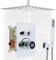 Delnet 16 Inch Ceiling Mounted Shower Mixer Set, 2 Functions Rain Shower System with Concealed LED Digital Display Shower Valve, Can be Used simultaneously, Chrome