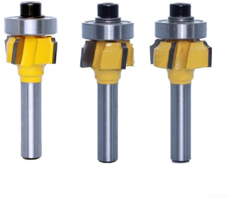 Hartmetall-Fräser, 4-Zahn-Kanten-Bandierschneider, 6 mm, Graviermaschine, Trimm-Fräser (3 Stück)