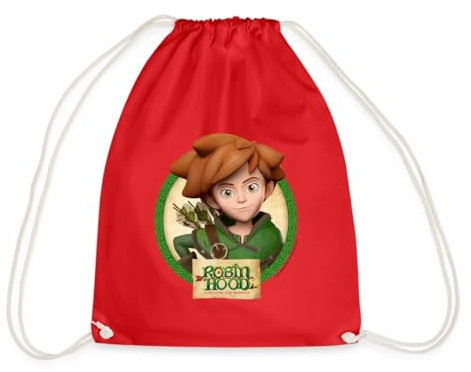 Spreadshirt Robin Hood Schlitzohr Von Sherwood Porträt Turnbeutel, One size, Rot