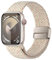 HITZEE Kompatibel mit Apple Watch Armband 49/46/45/44/42/41/40/38mm, Geflochten Band mit Magnetisch Schließe Entworfen für Apple Watch Ultra 2 Serie 10 9 8 7 SE 6 5 4 (38/40/41/42, Sternenlicht)