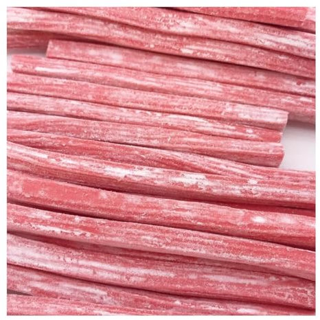 Líneas Fini recubiertas de azúcar glaseado, con una textura blanda y delicioso sabor. Estuche 200 unidades. Chuches,caramelos, piñata, cumpleaños, gominolas, regaliz de sabores. (Fresa)