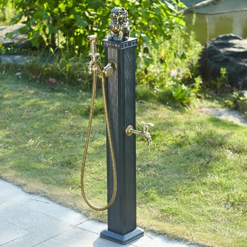 GMBAYUE Outdoor Water Faucet, Floor Mount Tap, Frost Free, Stainless Steel, Ideal for Outdoor Use and Gardening