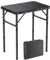 GARLLEN Table de Camping Pliante 58x40cm & 3 Hauteurs Réglables (26/48/70cm) Table Pliable de Camping Noir