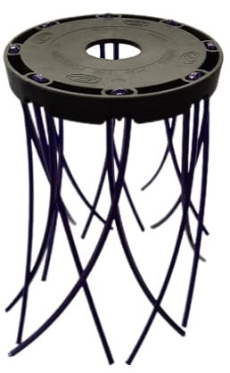 Cabezal multiusos profesional GPG Technic para desbrozadoras apto para corte de hierba alta, limpieza autoblocante y pavimentos exteriores y bordes de parterres. (negro)