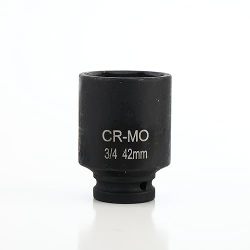 Heavy-Duty Drive Drive, 42mm 6-Point Impact Socket, Crafted from Chrome Molybdenum Steel - Ideal for Wrench/Drill/Driver, 1 PC