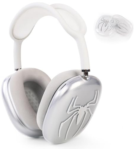 Folaxshoo Lustige Hülle Kompatibel mit Apple AirPods Max Nette Cartoon Case Cover (Spider)