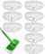TIDEVAN 8 Paños Reutilizables Microfibra Repuesto Mopa Compatibles con Swiffer Sweeper Mop Blanco Recambio Mopa de Microfibra Lavables y de Limpieza Mopa de Microfibra para Uso Húmedo y Seco