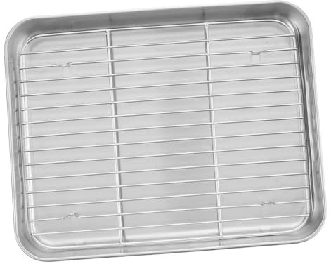 OFFSCH Bandeja Para Hornear Inoxidable Rejilla Para Enfriar Bandeja Antiadherente