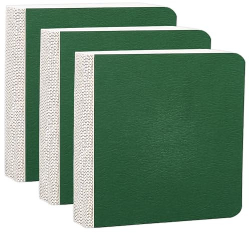 SOFPLATE 2 Stück 3.2 x 3.2 Zoll Skizzenblock Mini Skizzenbuch Klein Quadratisches Skizzenbuch Grünes Papier Blanko Tragbar Wasserfarben Reisetagebuch Kunstblock Skizzenbücher Zum Malen Reisende