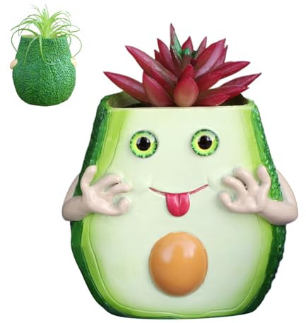 Netter Pflanzer, niedliche Sukkulente Harz Avocado Creative Plant Container