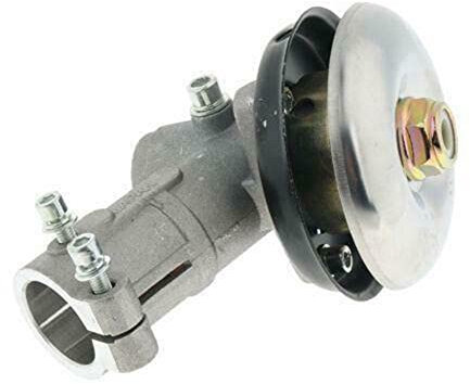 DEWIN Tête d'engrenage Universelle, Tondeuse à Tige Ronde de 26 mm Engrenage d'angle Tondeuse Gazon 9 Dents Haute Résistance Forte conductivité pour débroussailleuse Outils de Jardin(argent)