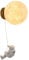 WMDMJT LED Mond Wandlampe Kinderzimmer, Astronauten Wandlampe Nordic Modern Verkabelt Schlafzimmer Beleuchtung, Weltraum Wandlampe Für Kinderzimmer, Flur, Büro,15cm