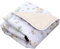 TupTam Krabbeldecke für Baby 120x120 cm - Gepolsterte Spieldecke Baby Baumwolle, XXL, OEKO-TEX, Weich & Hautfreundlich, Farbe: Schwäne Grau