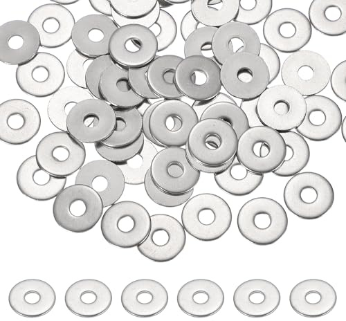 PATIKIL M3.5 x 12mm Metall Schrauben Unterlegscheiben Set 66 Stück 304 Edelstahl Flachscheiben Für Schrauben Muttern Fabriken Haushalt Outdoor Projekte