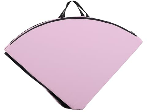 Jiawu Pole Dance Crash Mat, 47,24 Zoll rundes, faltbares Sicherheitspad mit EPE-Schaum und PU-Lederbezug, für Pole Dance Training, Fitness, Home Gym Tumbling-Übungen