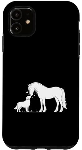 Horse and Dog Silhouette Bond Animal Lover Case for iPhone 11