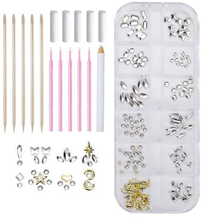 Kit De Piedras Preciosas Dentales – 13 X 5 X 1,2 Cm/Decoración De Dientes | Gemas De Dientes, Brillantes Para Hacerlo Usted mismo, Estilo De Piedras Preciosas, Kit De Joyería De