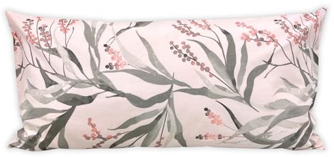 Kissenbezug 40x80 cm - Kopfkissenbezug 100% Baumwolle, Kissenhülle mit Reißverschluss, ideal zum Schlafen und Dekokissen, weich & atmungsaktiv, ohne Füllung, pflegeleicht, Viele Bunte Muster