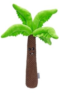 Beeztees Palme Hundespielzeug aus Plüsch für Hunde Braun/Grün 30x31x31 cm