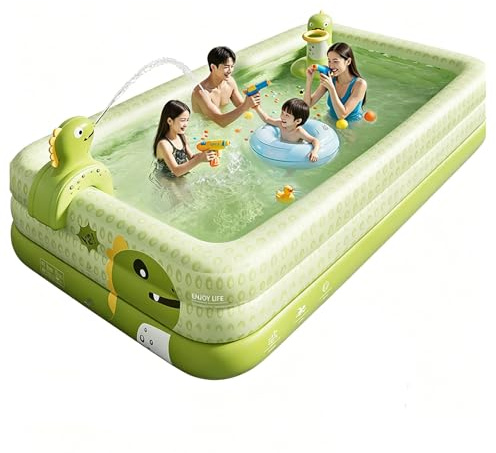 Easnuroz Piscina Hinchable De 150-460 Cm Piscinas Hinchables para Niños Pequeños Y Adultos Piscina Grande Elevada para Familias(260 * 160 * 56cm)