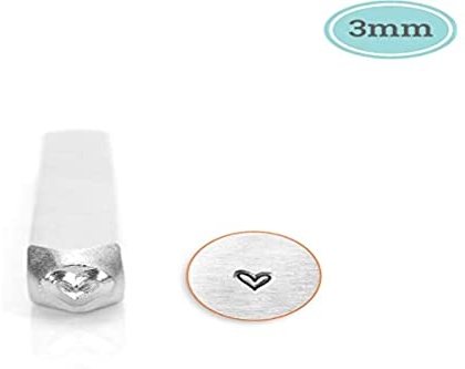 ImpressArt - Tampon fantaisie en forme de cœur, 3 mm