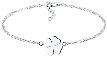 Elli Armband Damen Kleeblatt Symbol Glücksbringer in 925 Sterling Silber