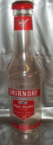 Neuheit Plastik Spardose, Sparbüchse. 'SMIRNORF' Flasche. 60 cm hoch!