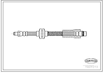 Corteco 19031273 Bremsschlauch vorne