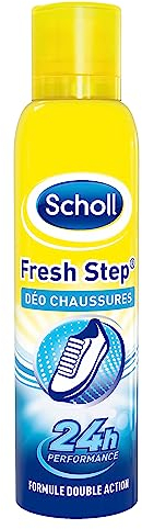 Scholl Spray Fresh Step – Déodorant Chaussures – Formule Double Action – 24h de Performance – 150ml