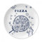 DIYthinker Ligne Dessin Pizza Italie Aliments décoratifs en Porcelaine Assiette à Dessert 8 Pouces Dîner Accueil Cadeau 21cm diamètre Multicolor