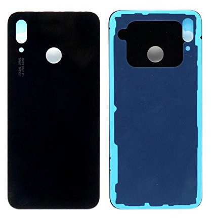 SOMEFUN Glass Akkudeckel Akkufachdeckel Batterieabdeckung Rückseite Austausch des Backcovers für Huawei P20 lite ANE-L21 / Nova 3e Schwarz
