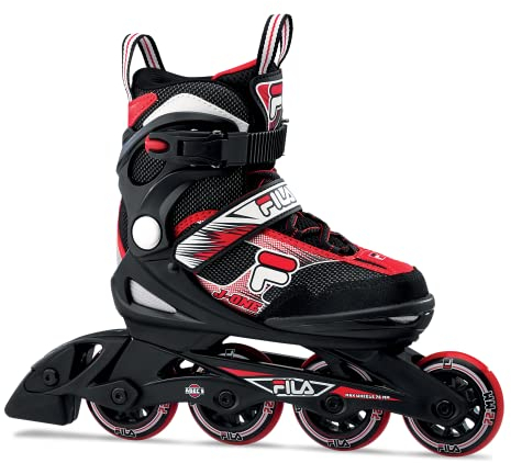 Fila Kid J-ONE Inline Skate, Black/RED, L (36-40)