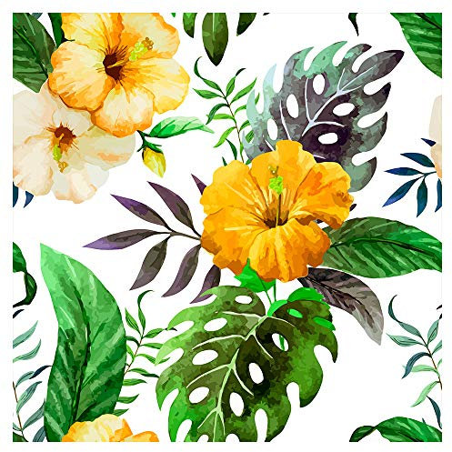 murando Vlies Tapete Tropische Blätter Monstera - Deko Panel Fototapete Wanddeko 10 m Tapetenrolle Mustertapete Wandtapete modern design Dekoration - Blumen Pflanzenmotiv b-B-0291-j-c