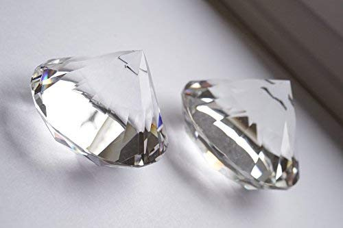 Spirit of Avalon Glas-Kristall 50 x 40 cm im Diamantenschliff, Crystal Glasedelstein Licht Spektrum Dreiecksprisma Triangular